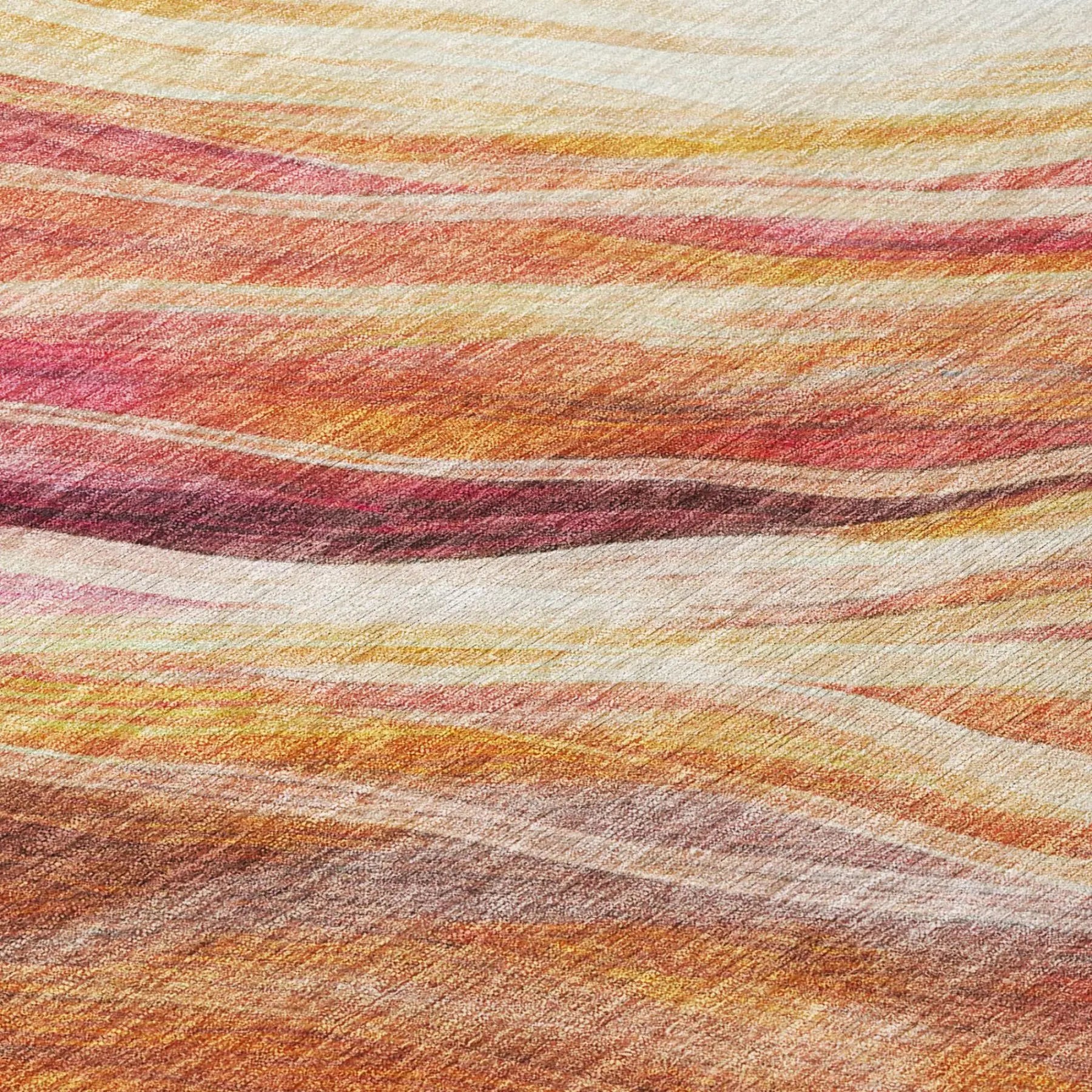 8' X 10' Blush And Pink Abstract Washable Indoor Outdoor Area Rug Homeroots Outdoor