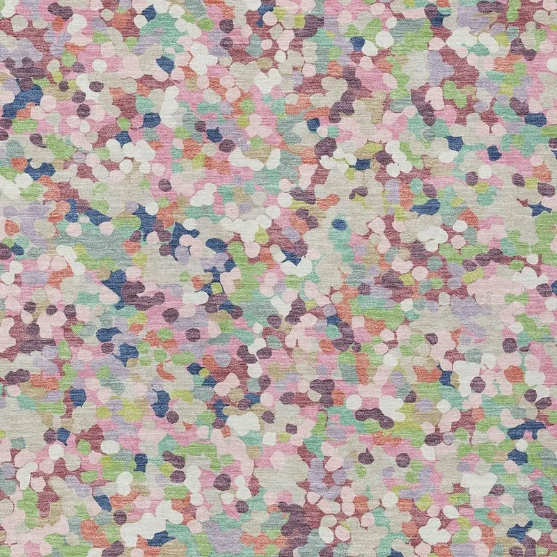 8' X 10' Blush And Pink Geometric Washable Indoor Outdoor Area Rug Homeroots Outdoor