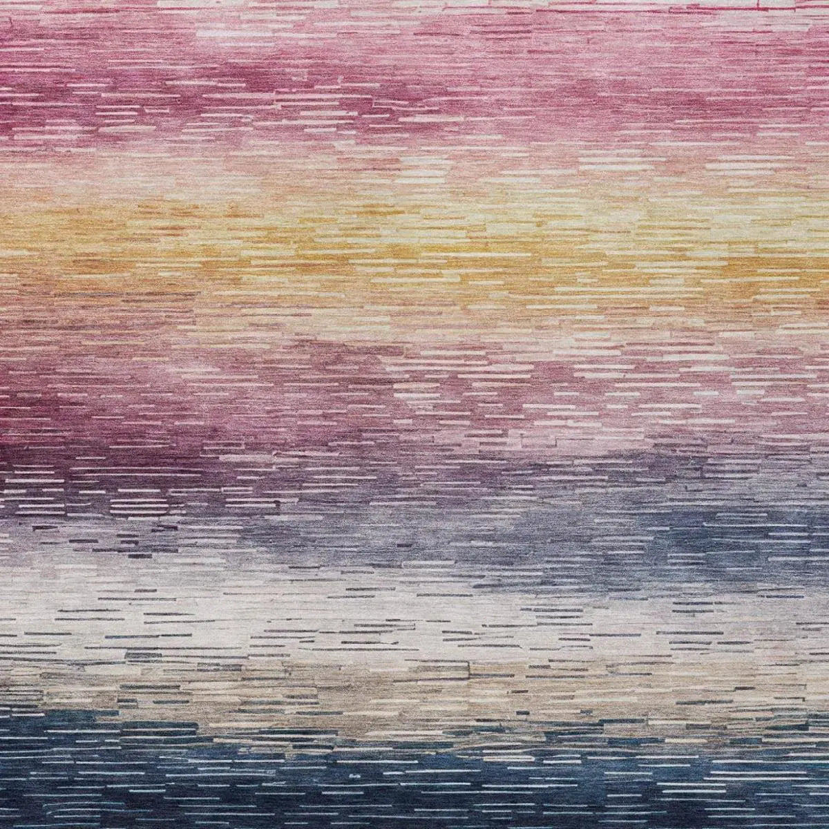 8' X 10' Blush And Pink Striped Washable Indoor Outdoor Area Rug Homeroots Outdoor