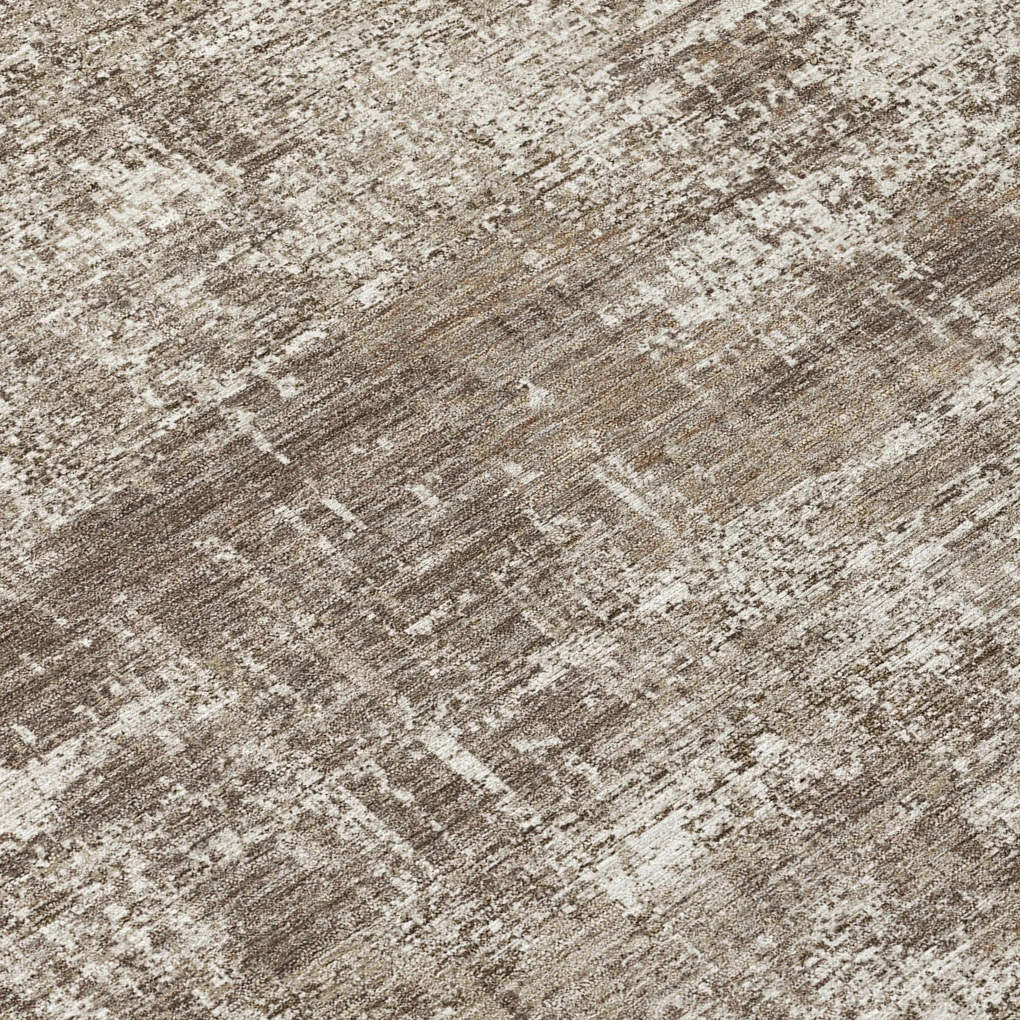 8' X 10' Brown And Beige Abstract Washable Indoor Outdoor Area Rug Homeroots Outdoor