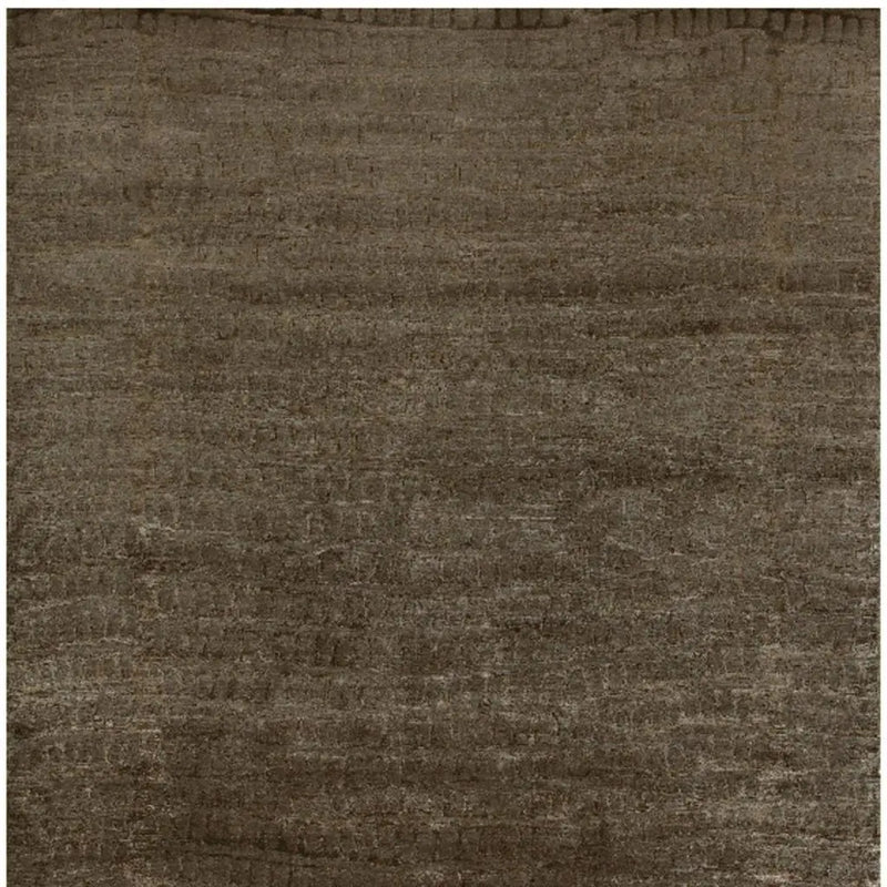 8' X 10' Brown And Black Abstract Hand Knotted Area Rug Homeroots Home Decor
