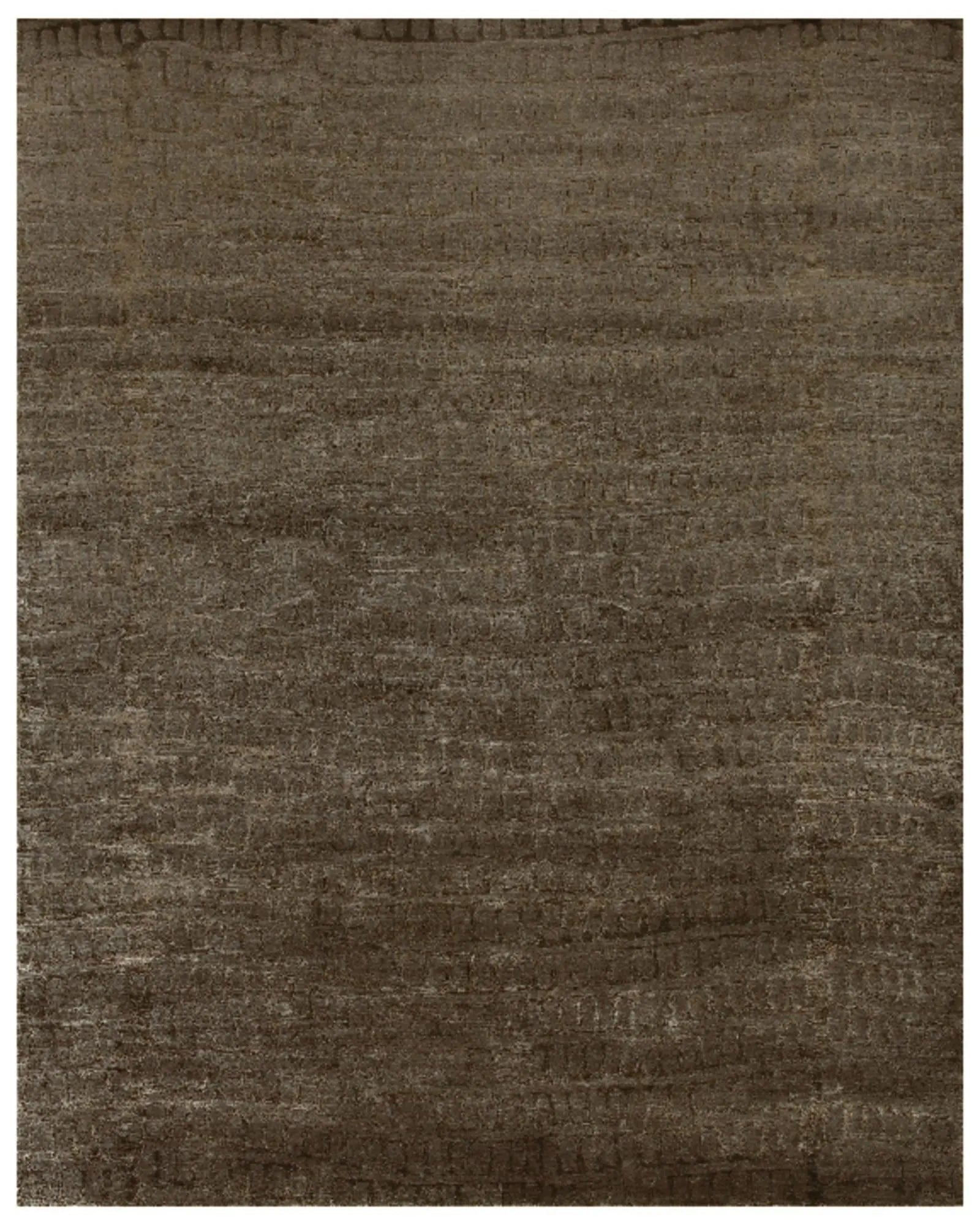 8' X 10' Brown And Black Abstract Hand Knotted Area Rug Homeroots Home Decor