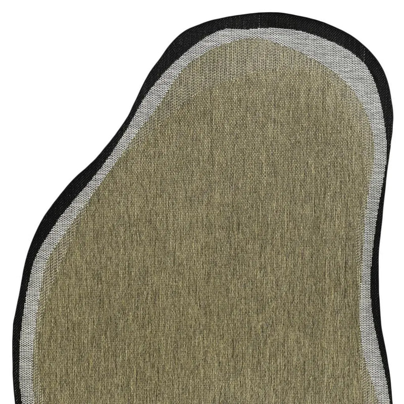 8' X 10' Brown And Black Abstract Indoor Outdoor Area Rug Homeroots Outdoor