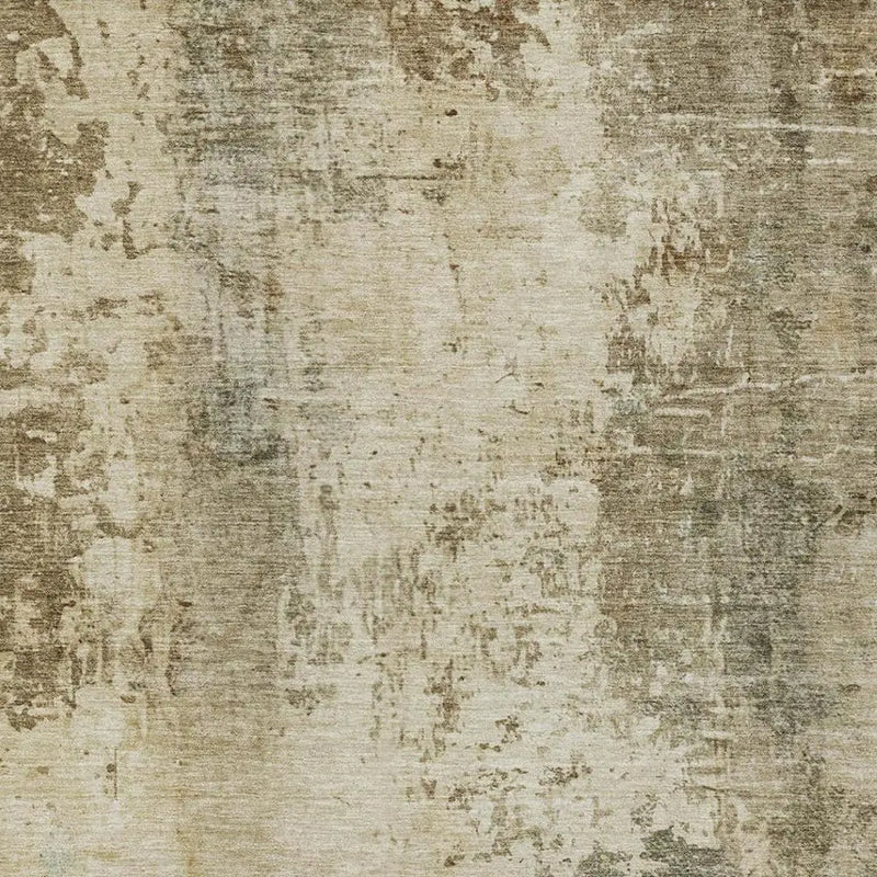8' X 10' Brown And Green Abstract Washable Indoor Outdoor Area Rug Homeroots Outdoor