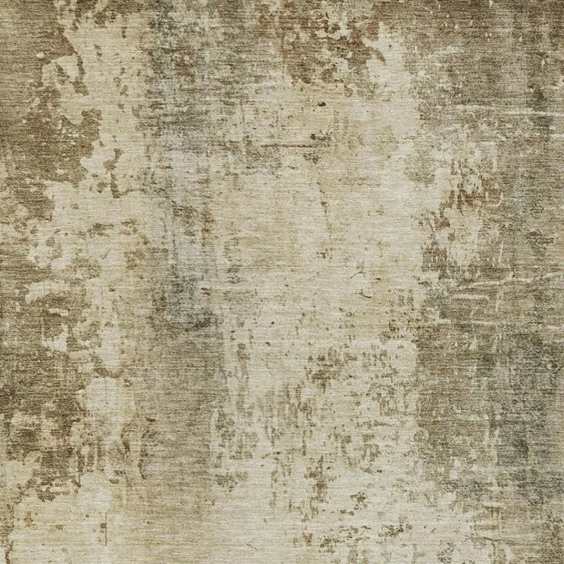 8' X 10' Brown And Green Abstract Washable Indoor Outdoor Area Rug Homeroots Outdoor