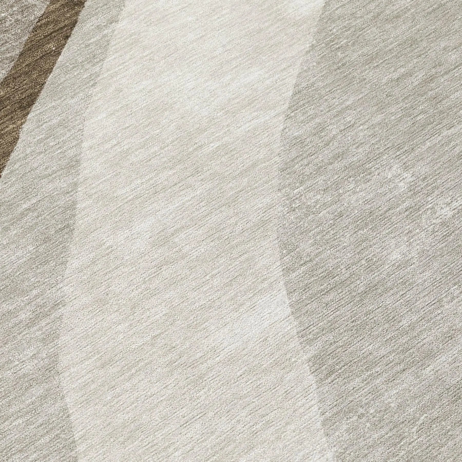 8' X 10' Brown And Ivory Abstract Washable Indoor Outdoor Area Rug Homeroots Outdoor