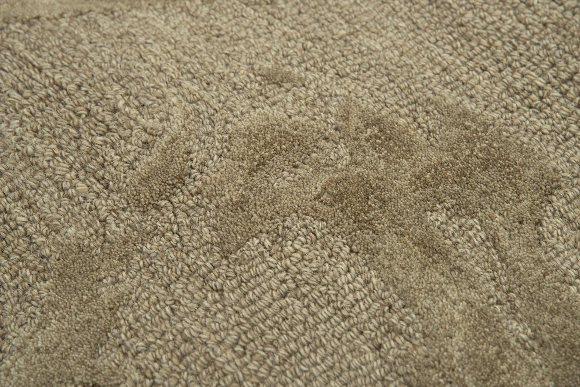 8' X 10' Brown And Natural Wool Abstract Hand Tufted Area Rug Homeroots Home Decor