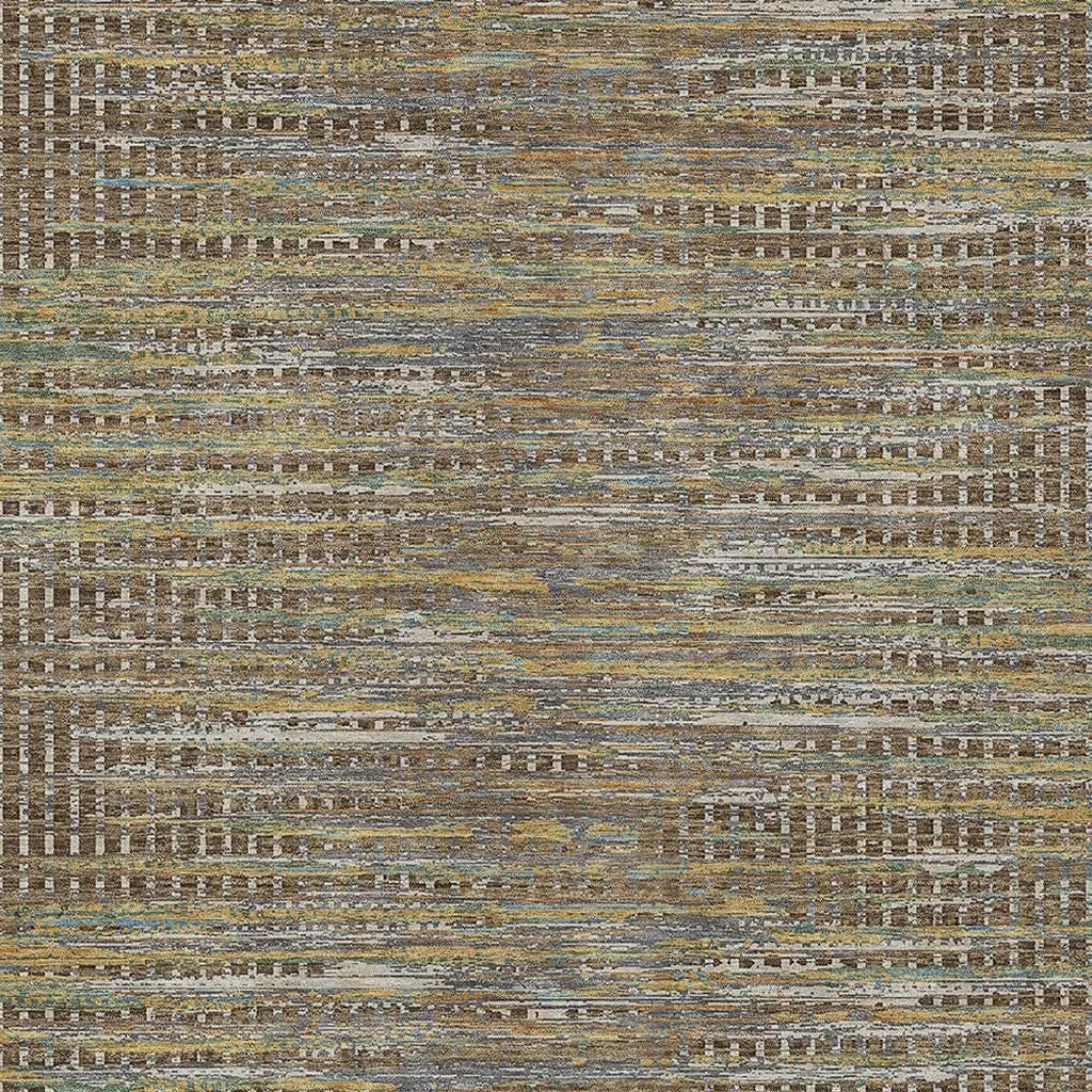 8' X 10' Brown And Taupe Abstract Washable Indoor Outdoor Area Rug Homeroots Outdoor