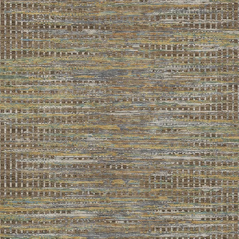 8' X 10' Brown And Taupe Abstract Washable Indoor Outdoor Area Rug Homeroots Outdoor
