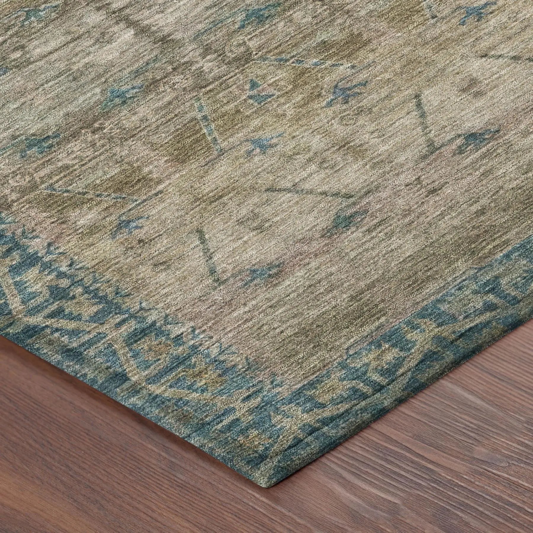 8' X 10' Brown And Taupe Tribal Washable Indoor Outdoor Area Rug Homeroots Outdoor