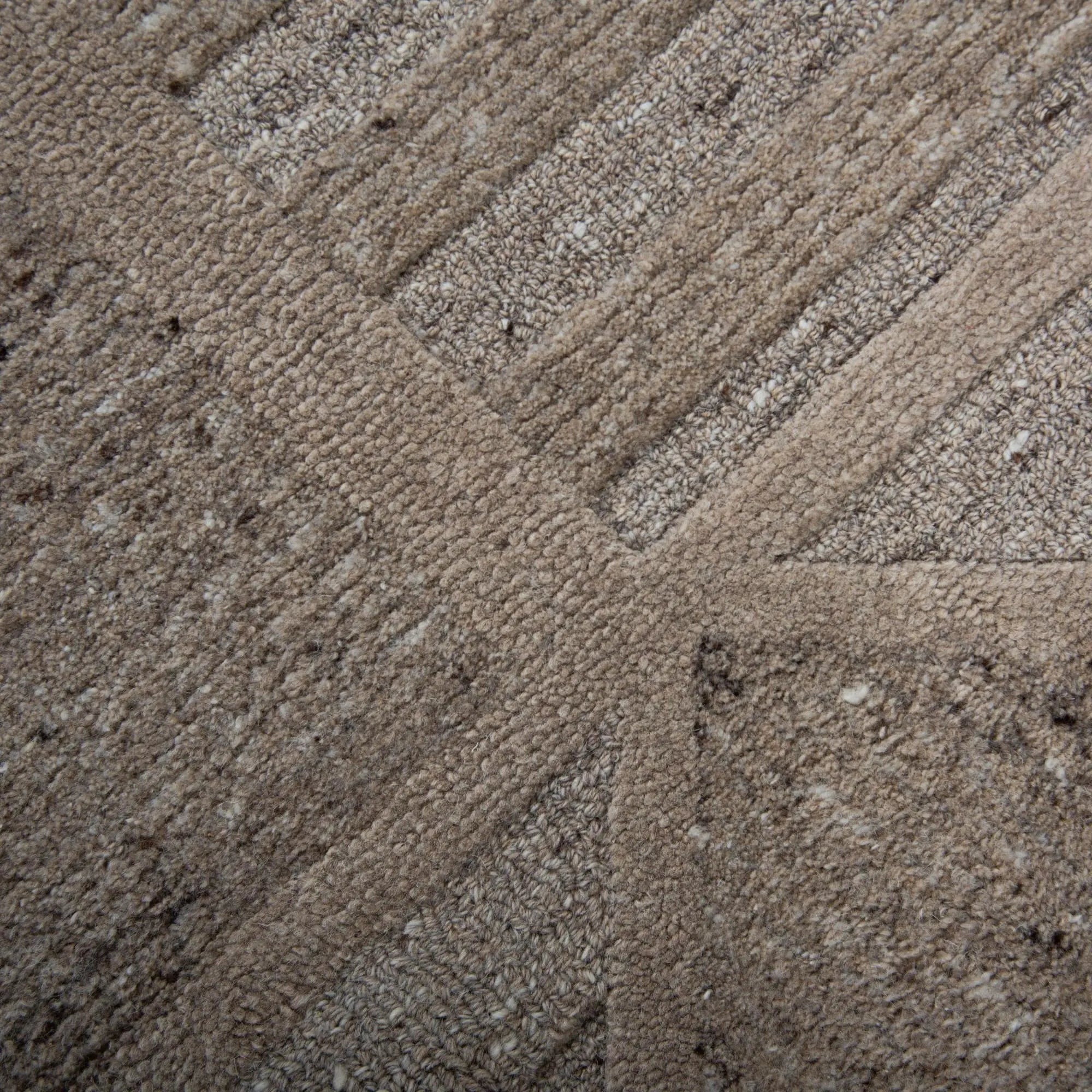 8' X 10' Brown Gray Taupe And Beige Wool Plaid Hand Tufted Area Rug Homeroots Home Decor