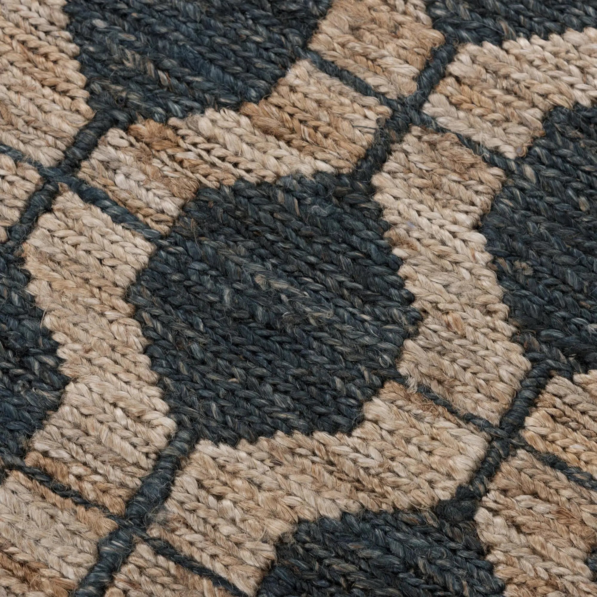 8' X 10' Charcoal And Gray Jute Trellis Hand Woven Area Rug Homeroots Home Decor