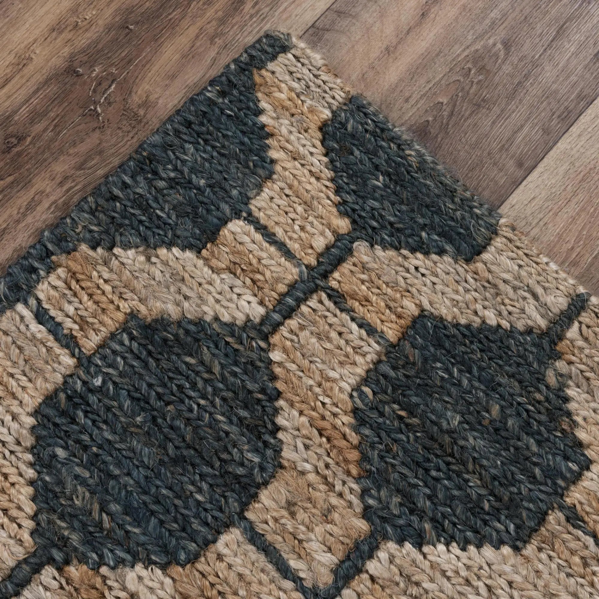 8' X 10' Charcoal And Gray Jute Trellis Hand Woven Area Rug Homeroots Home Decor