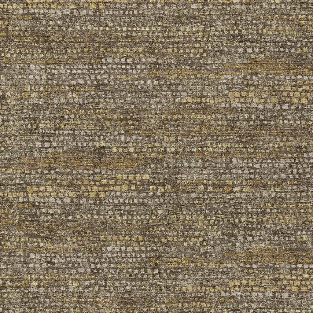 8' X 10' Chocolate And Brown Abstract Washable Indoor Outdoor Area Rug Homeroots Outdoor