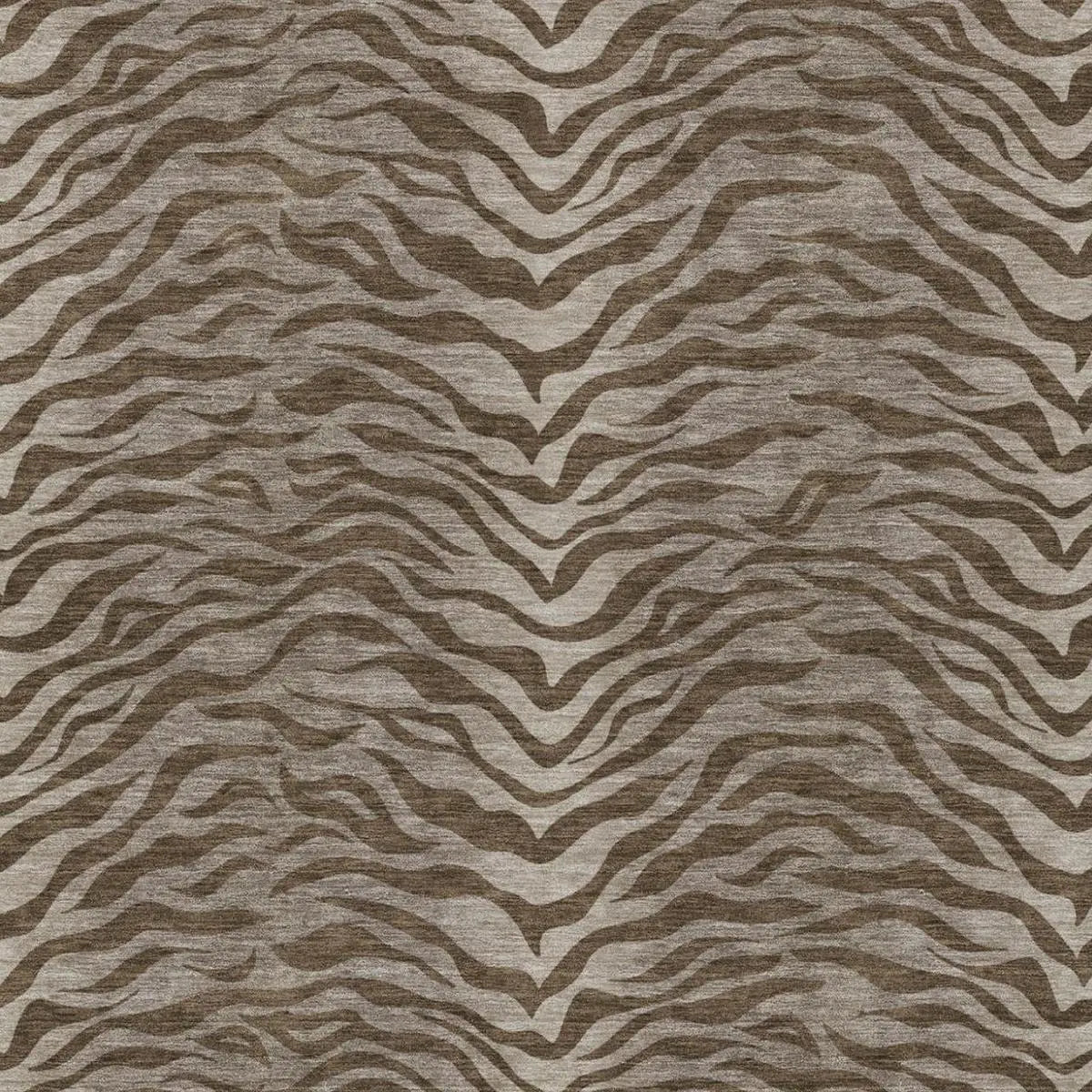 8' X 10' Chocolate And Brown Animal Print Washable Indoor Outdoor Area Rug Homeroots Outdoor