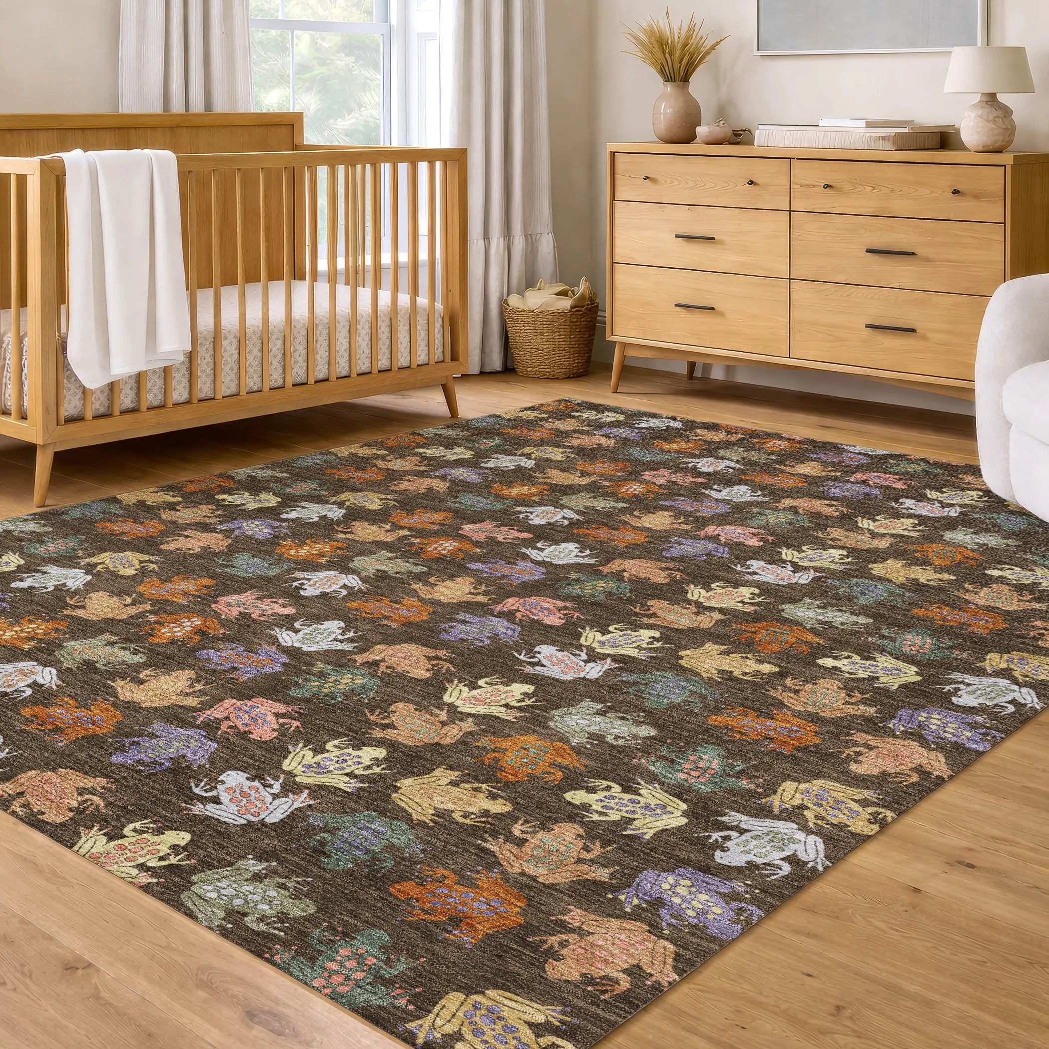 8' X 10' Chocolate And Brown Geometric Washable Indoor Outdoor Area Rug Homeroots Outdoor