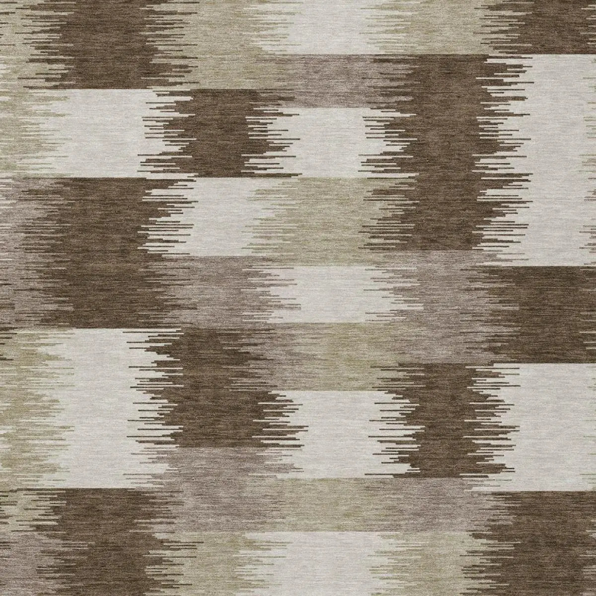 8' X 10' Chocolate And Brown Geometric Washable Indoor Outdoor Area Rug Homeroots Outdoor