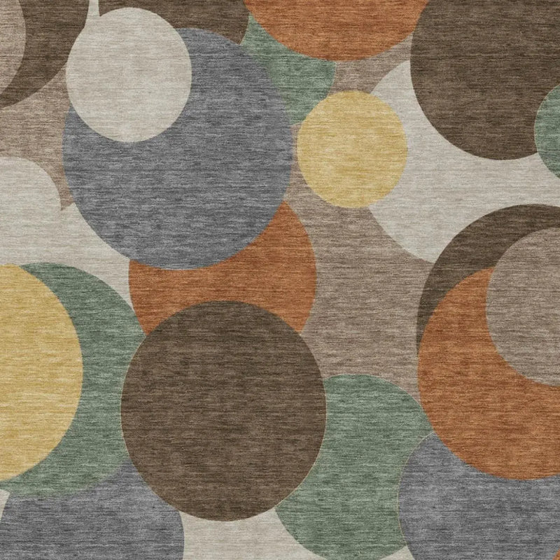 8' X 10' Chocolate And Brown Geometric Washable Indoor Outdoor Area Rug Homeroots Outdoor