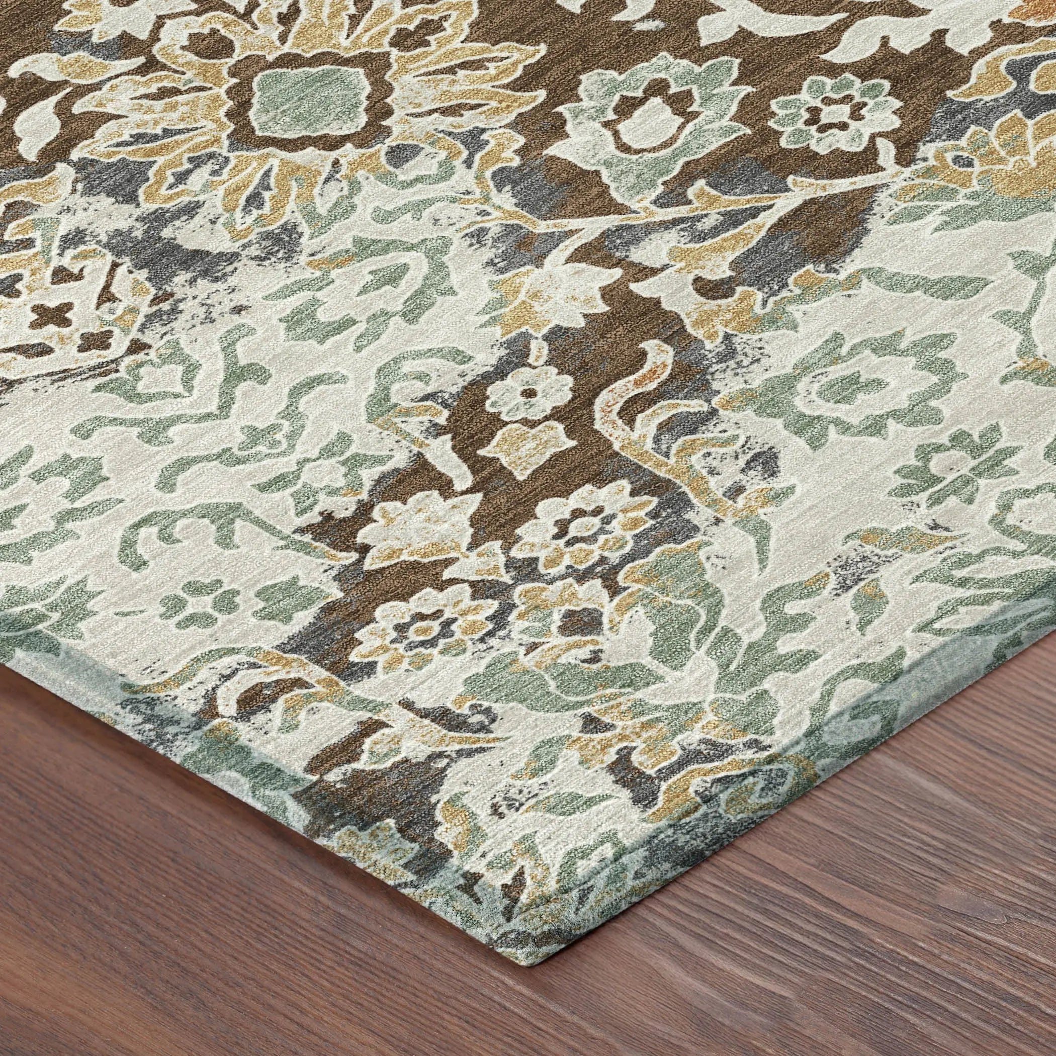 8' X 10' Chocolate And Ivory Geometric Washable Indoor Outdoor Area Rug Homeroots Outdoor