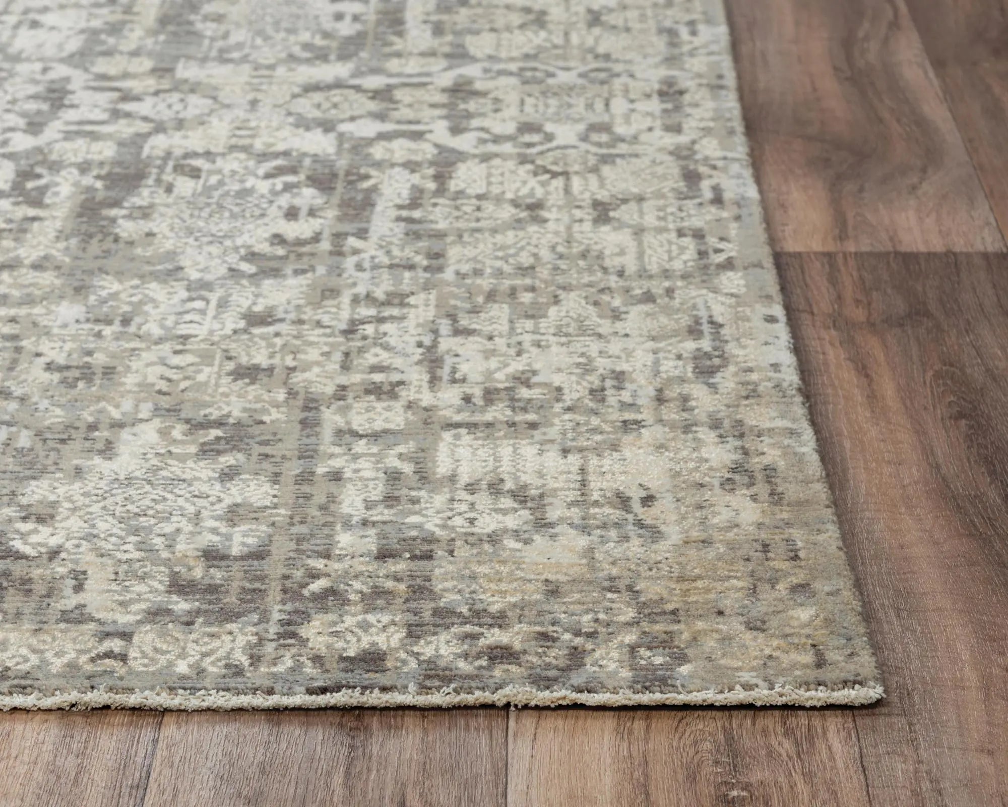 8' X 10' Copper And Beige New Zealand Lambs Wool Damask Hand Carved Handmade Area Rug Homeroots Home Decor