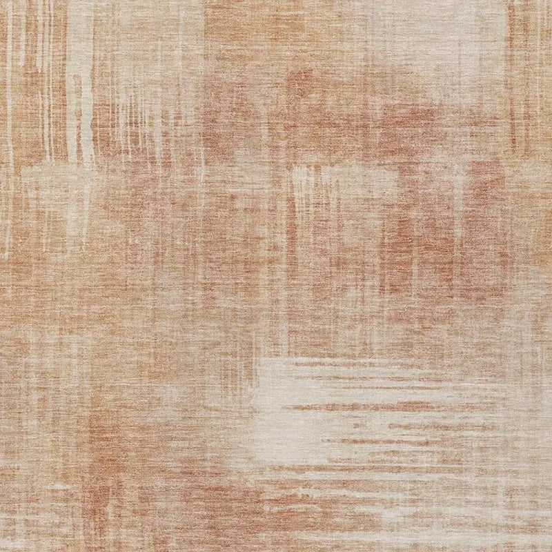 8' X 10' Copper And Orange Abstract Washable Indoor Outdoor Area Rug Homeroots Outdoor