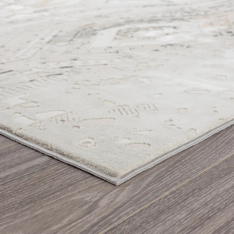 8' X 10' Cream Abstract Distressed Area Rug Homeroots Home Decor