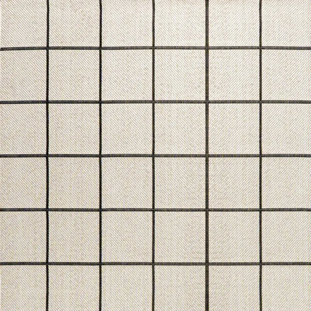 8' X 10' Cream And Dark Gray Plaid Indoor Outdoor Area Rug Homeroots Outdoor