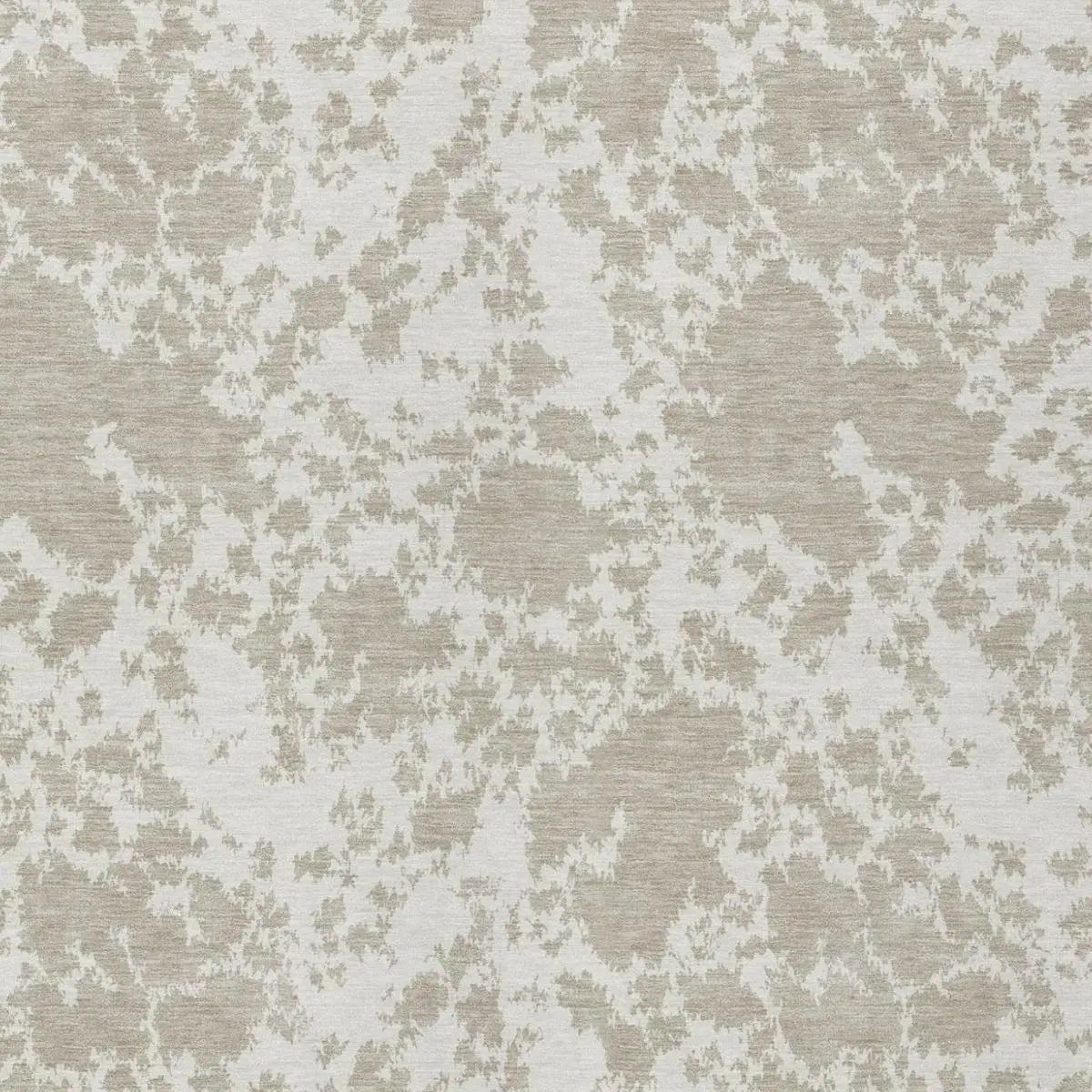 8' X 10' Cream And Ivory Abstract Washable Indoor Outdoor Area Rug Homeroots Outdoor
