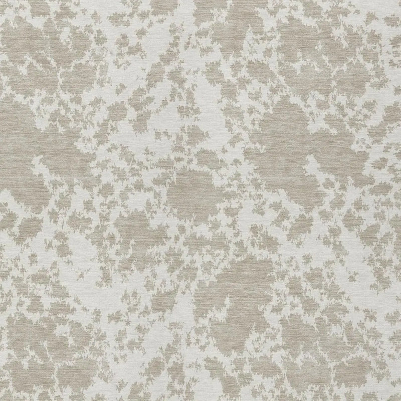 8' X 10' Cream And Ivory Abstract Washable Indoor Outdoor Area Rug Homeroots Outdoor