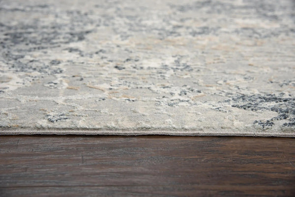8' X 10' Cream Gray And Beige Abstract Area Rug Homeroots Home Decor