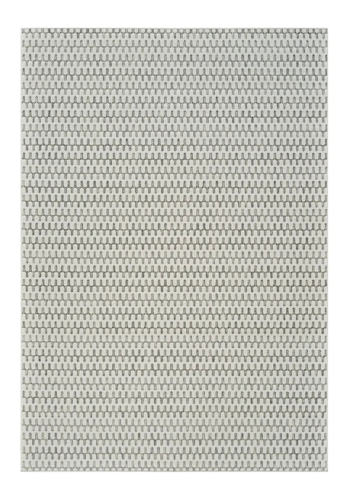 8' X 10' Cream and Beige Geometric Distressed Indoor Outdoor Area Rug Homeroots Outdoor