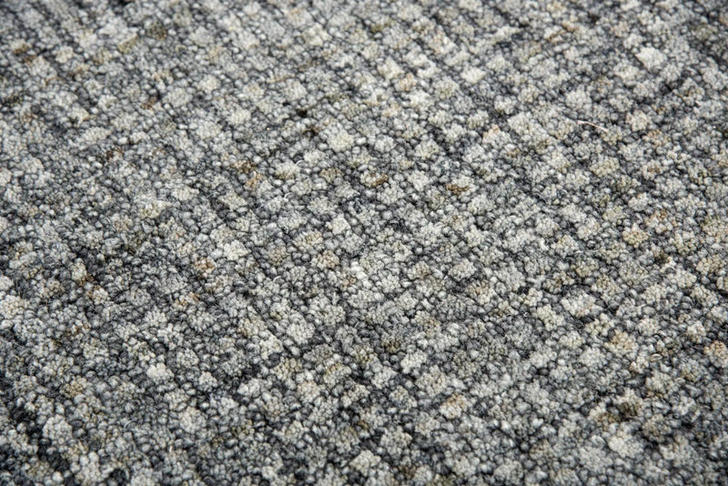 8' X 10' Dark Gray And Beige Wool Hand Tufted Area Rug Homeroots Home Decor