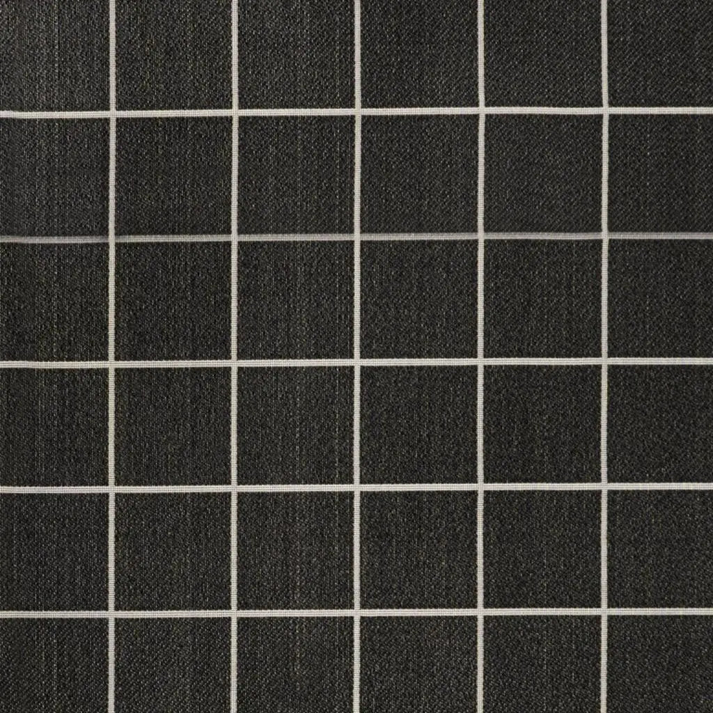 8' X 10' Dark Gray And Cream Plaid Indoor Outdoor Area Rug Homeroots Outdoor