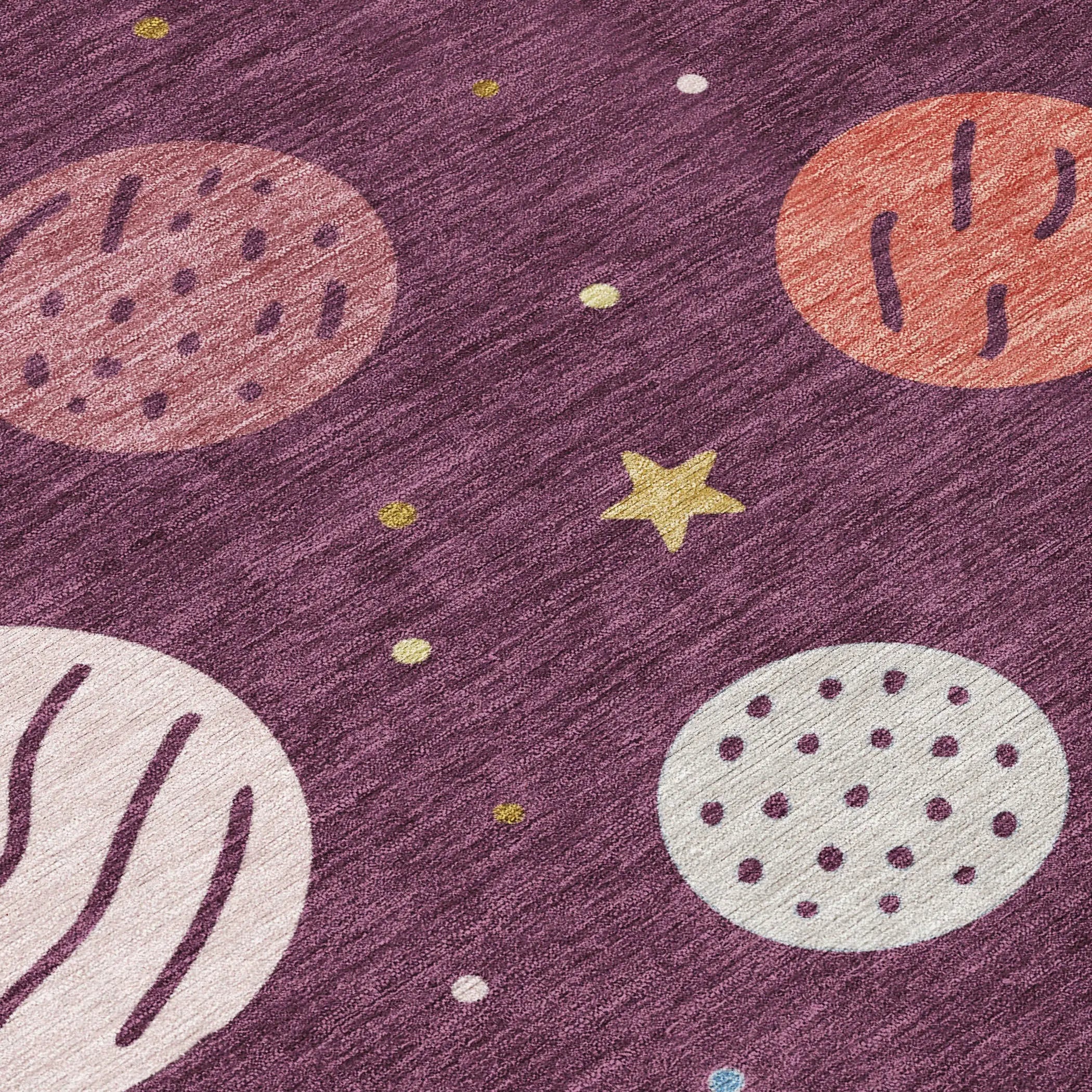 8' X 10' Eggplant And Purple Floral Washable Indoor Outdoor Area Rug Homeroots Outdoor