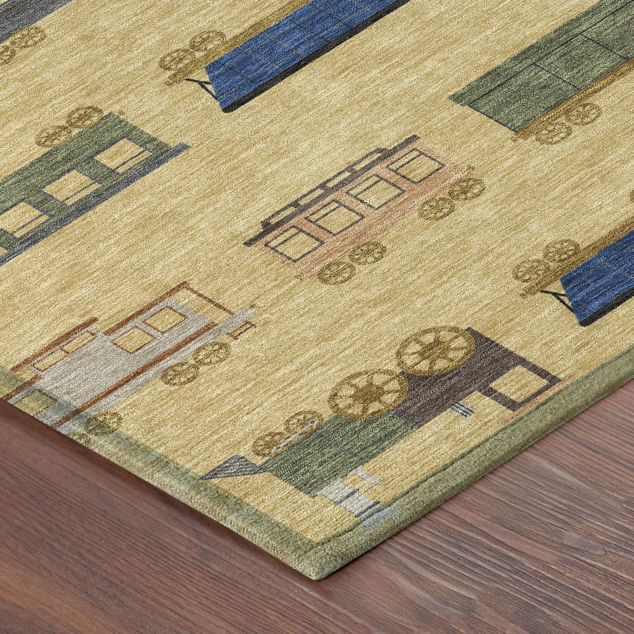 8' X 10' Gold And Brown Abstract Washable Indoor Outdoor Area Rug Homeroots Outdoor