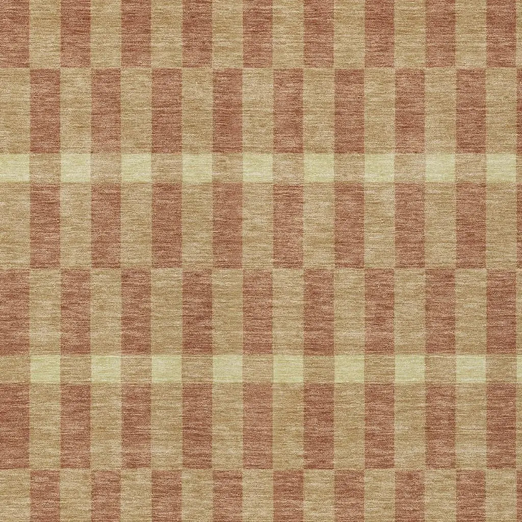 8' X 10' Gold And Copper Geometric Washable Indoor Outdoor Area Rug Homeroots Outdoor