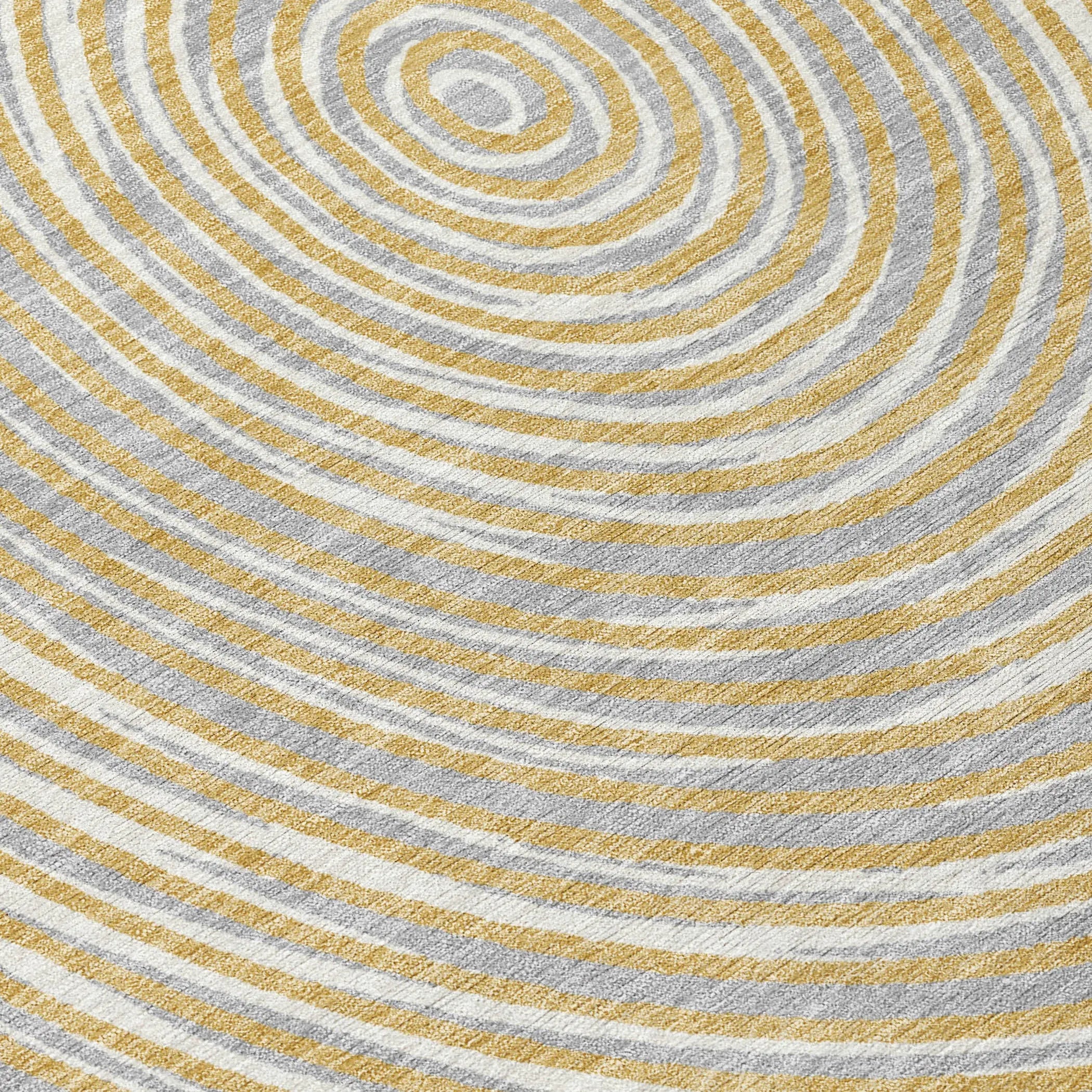 8' X 10' Gold And Ivory Geometric Washable Indoor Outdoor Area Rug Homeroots Outdoor
