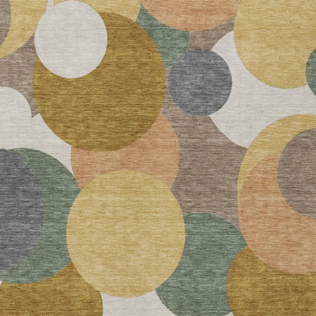 8' X 10' Gold And Walnut Geometric Washable Indoor Outdoor Area Rug Homeroots Outdoor