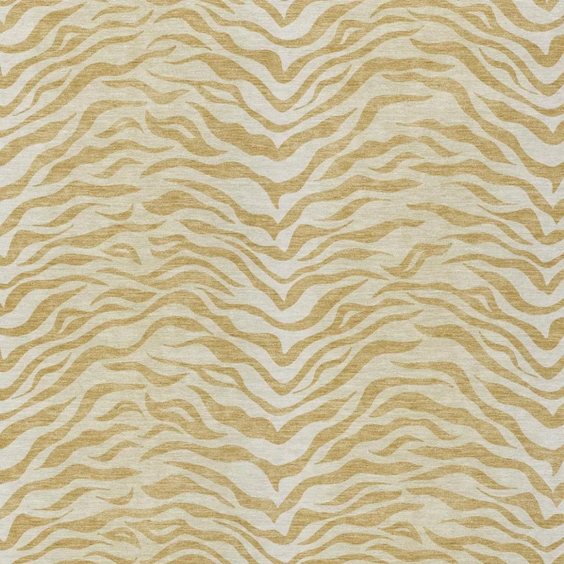 8' X 10' Gold And Wheat Animal Print Washable Indoor Outdoor Area Rug Homeroots Outdoor