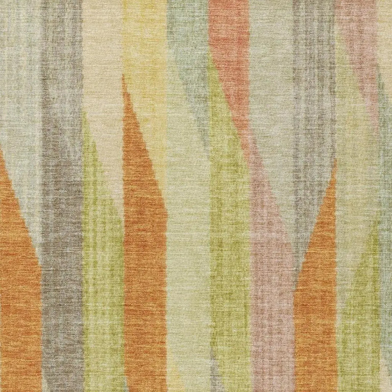 8' X 10' Gold And Wheat Striped Washable Indoor Outdoor Area Rug Homeroots Outdoor