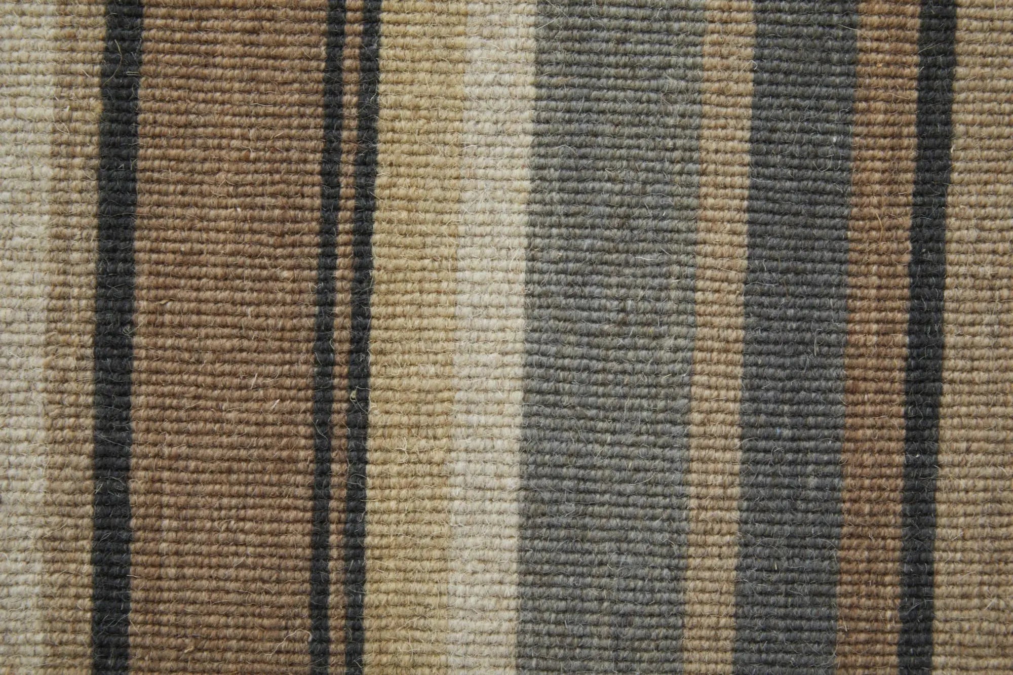 8' X 10' Gold Gray And Tan Wool Striped Hand Knotted Area Rug Homeroots Home Decor