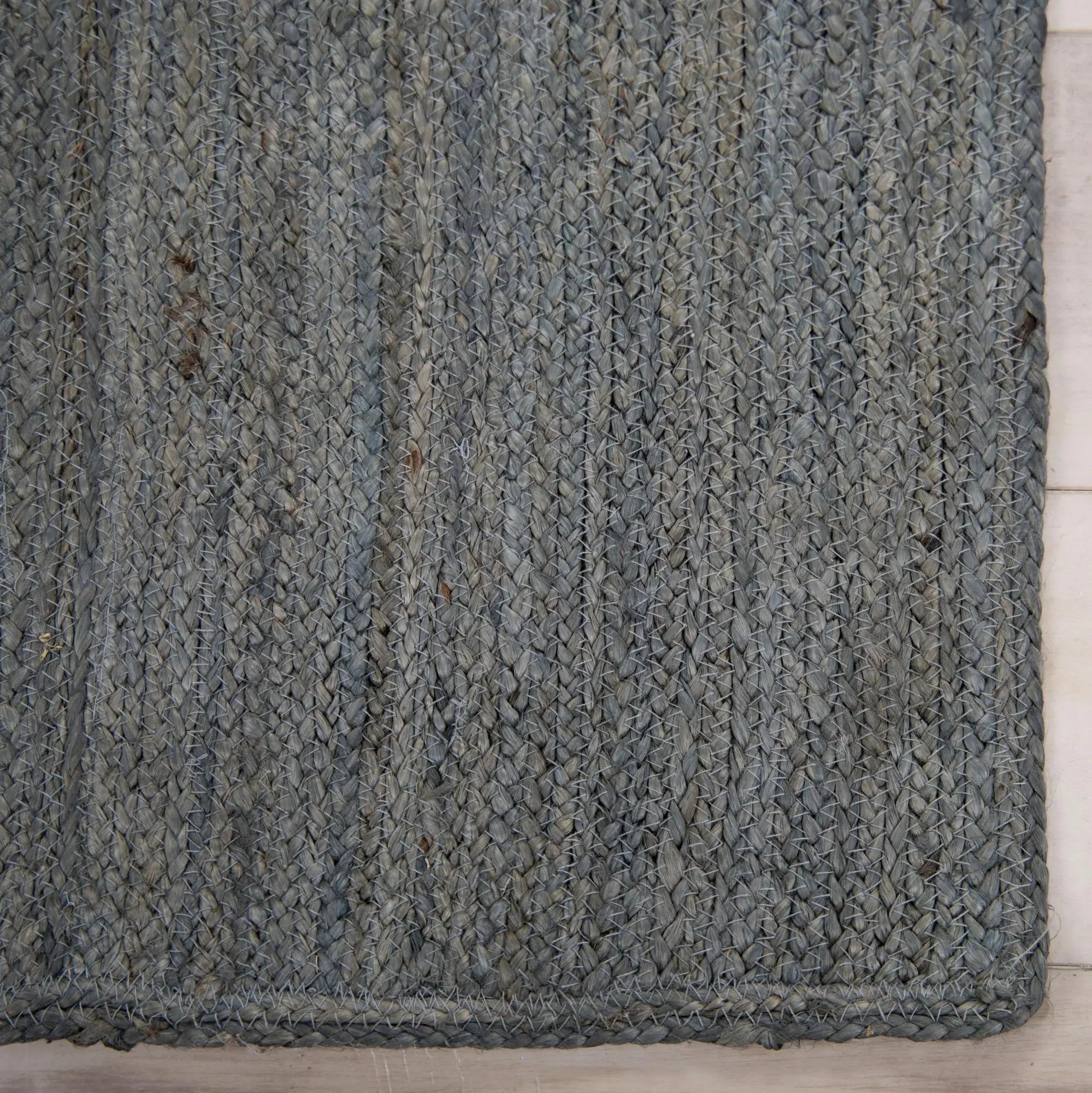 8' X 10' Gray And Beige Jute Hand Woven Area Rug Homeroots Home Decor