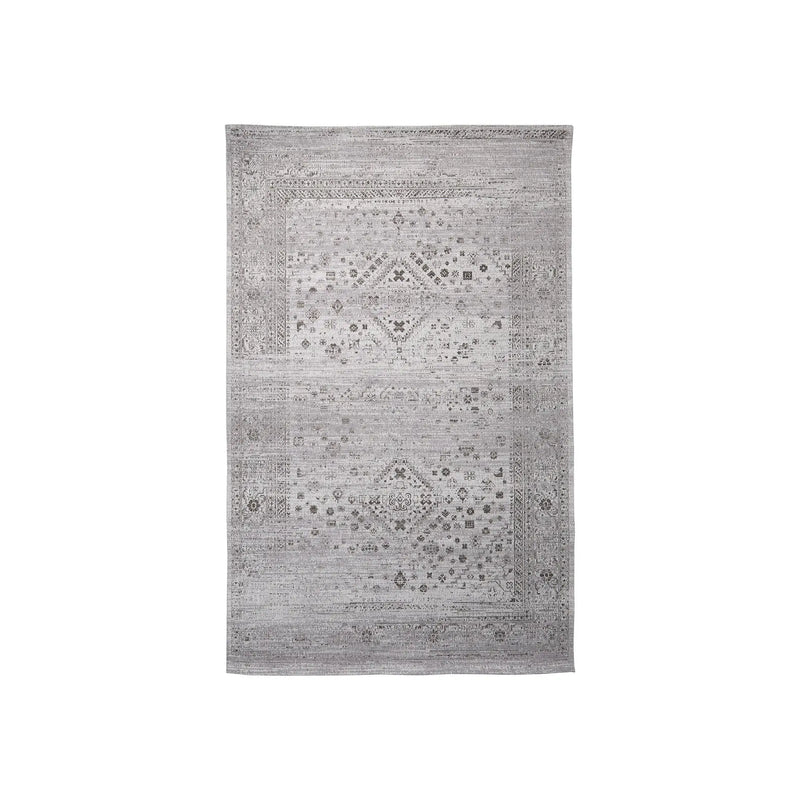 8' X 10' Gray And Cream Abstract Hand Woven Area Rug Homeroots Home Decor