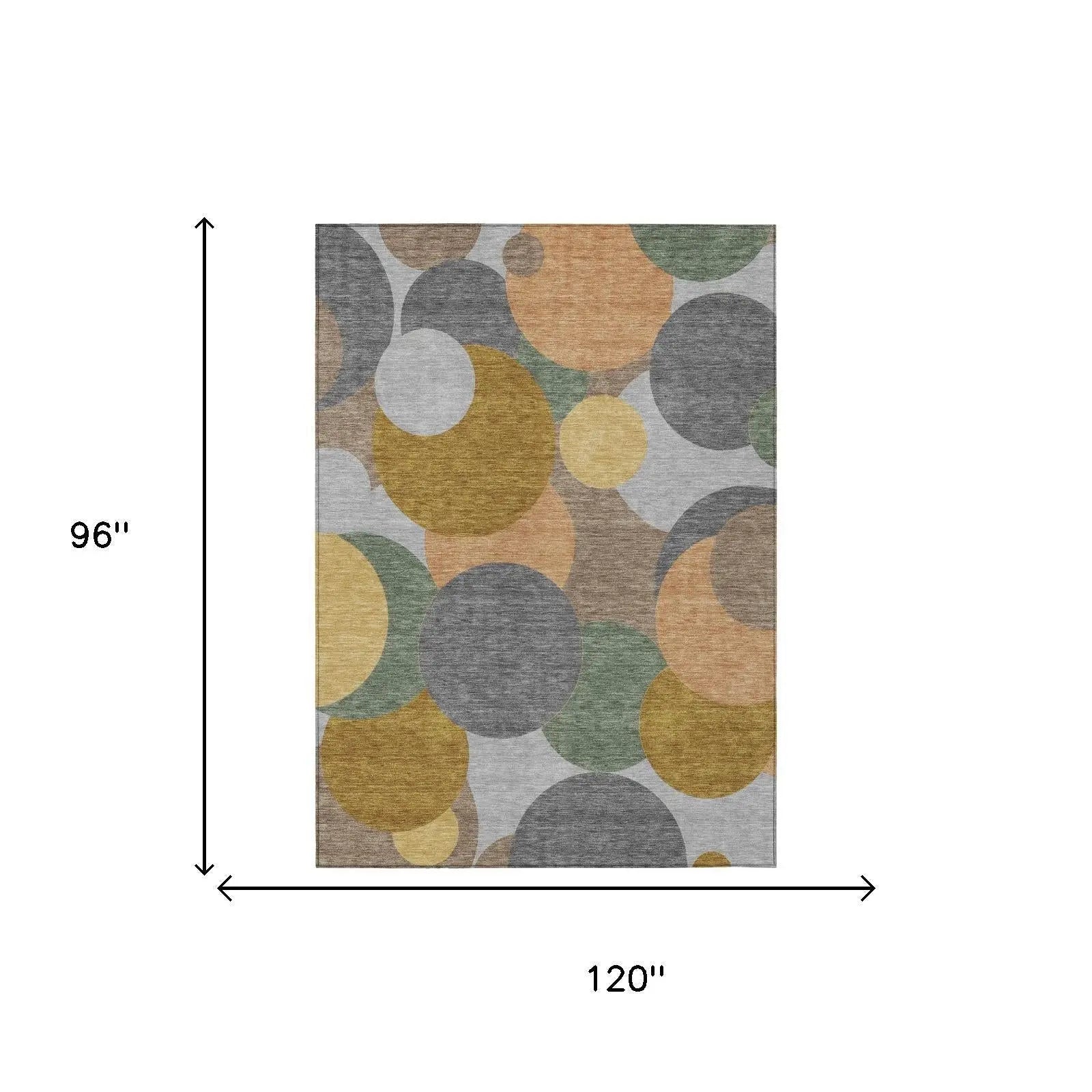 8' X 10' Gray And Graphite Geometric Washable Indoor Outdoor Area Rug Homeroots Outdoor