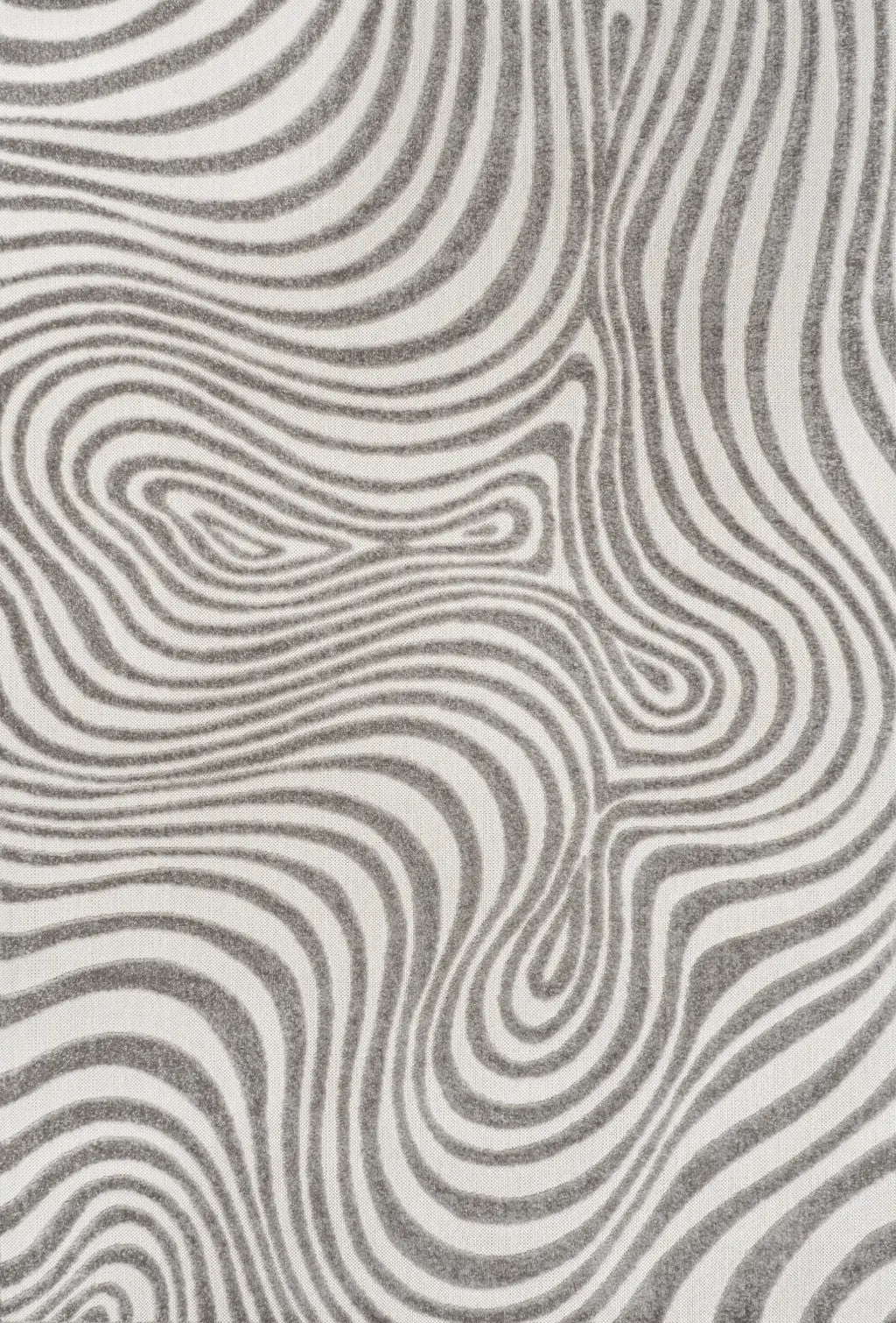 8' X 10' Gray And Ivory Abstract Indoor Outdoor Area Rug - GreatEagleInc