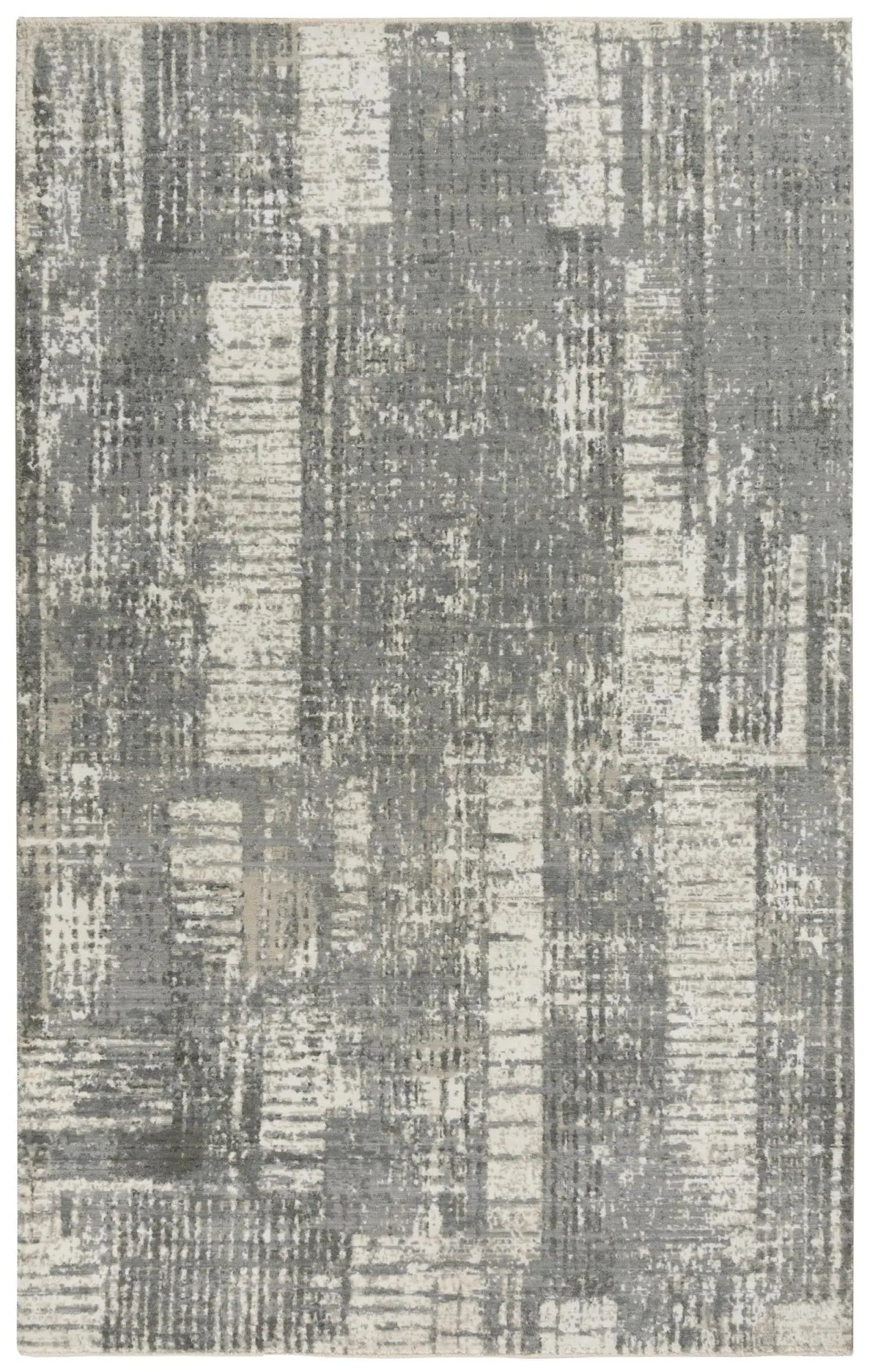 8' X 10' Gray And Light Gray New Zealand Lambs Wool Abstract Hand Carved Handmade Area Rug Homeroots Home Decor