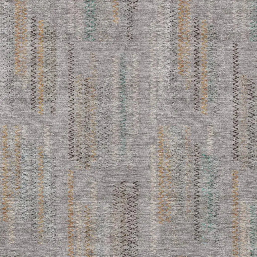 8' X 10' Gray And Silver Abstract Washable Indoor Outdoor Area Rug Homeroots Outdoor