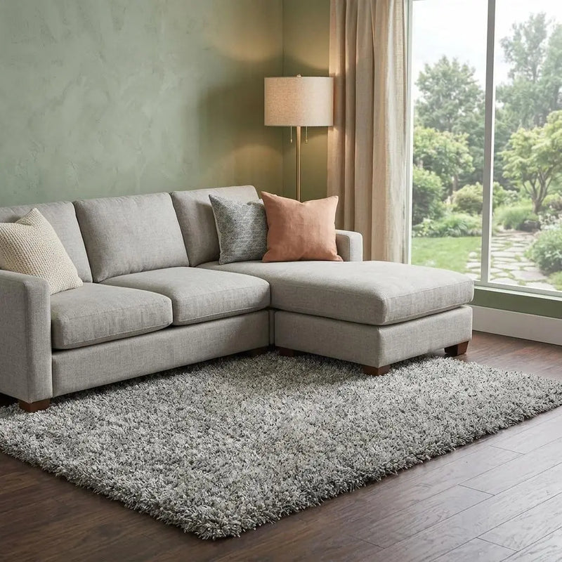 8' X 10' Gray And Silver Hand Tufted Area Rug Homeroots Home Decor