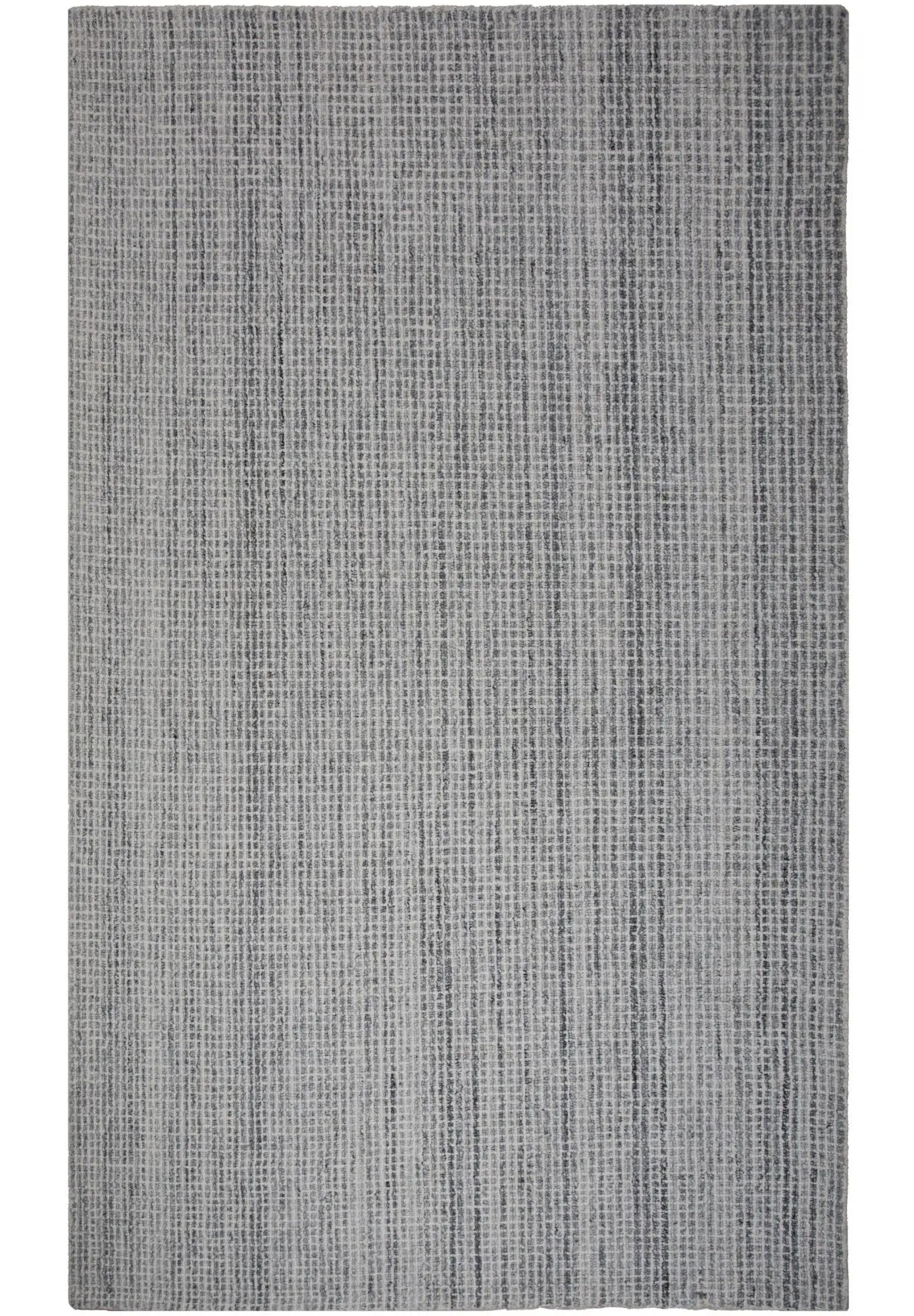 8' X 10' Gray Charcoal Light Gray And Ivory Wool Hand Tufted Area Rug Homeroots Home Decor