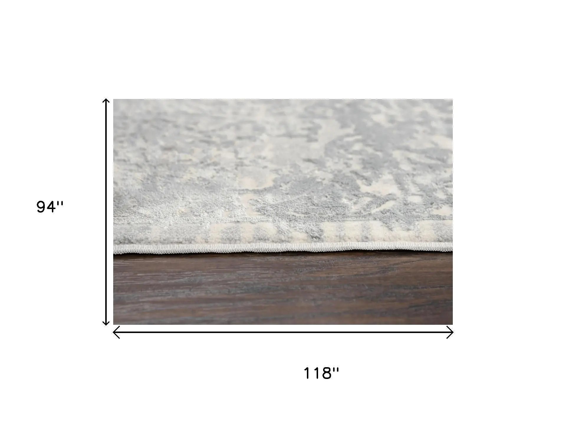 8' X 10' Gray Cream And Beige Trellis Area Rug Homeroots Home Decor